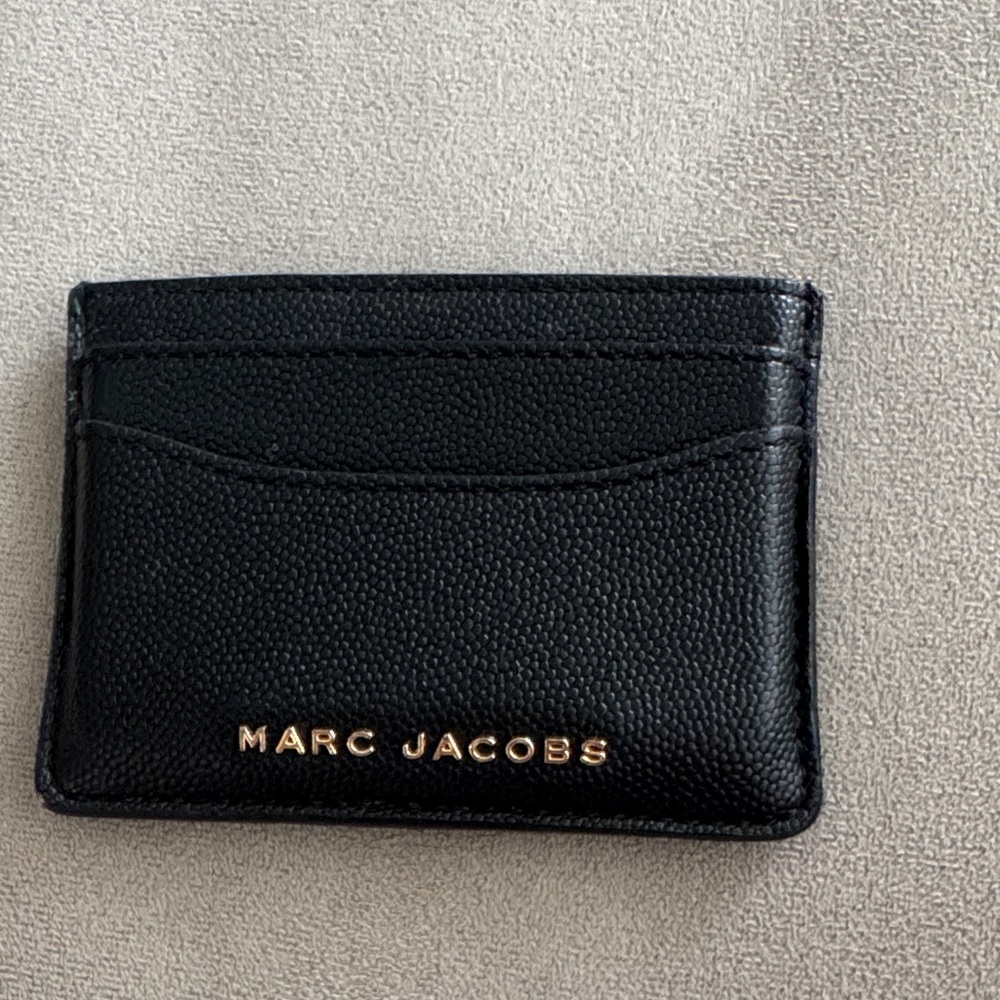 Marc Jacobs Black Leather Card Holder